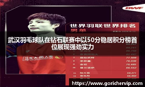武汉羽毛球队在钻石联赛中以50分稳居积分榜首位展现强劲实力